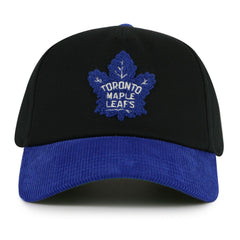 Toronto Maple Leafs American Needle Burnett Adjustable Hat - Black/Blue | US 201747137