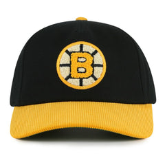 Boston Bruins American Needle Burnett Adjustable Hat - Black/Gold | US 201747144