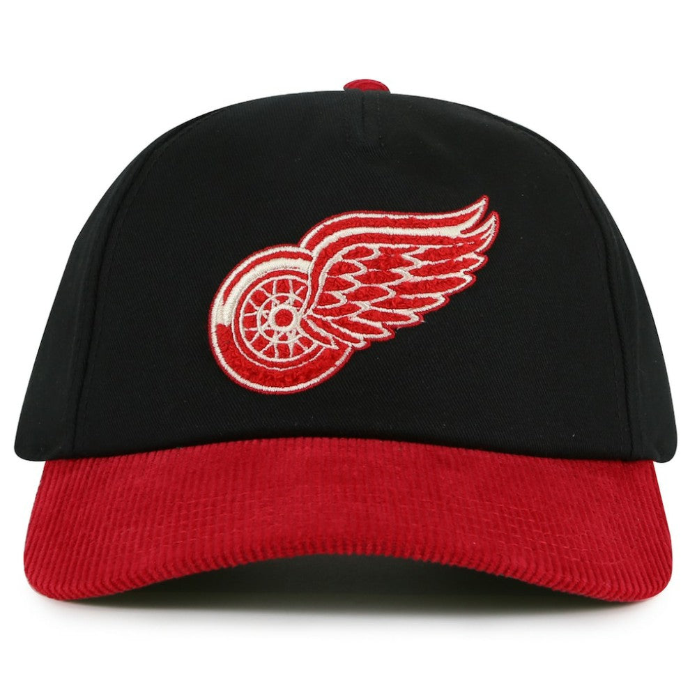 Detroit Red Wings American Needle Burnett Adjustable Hat - Black/Red | US 201747149