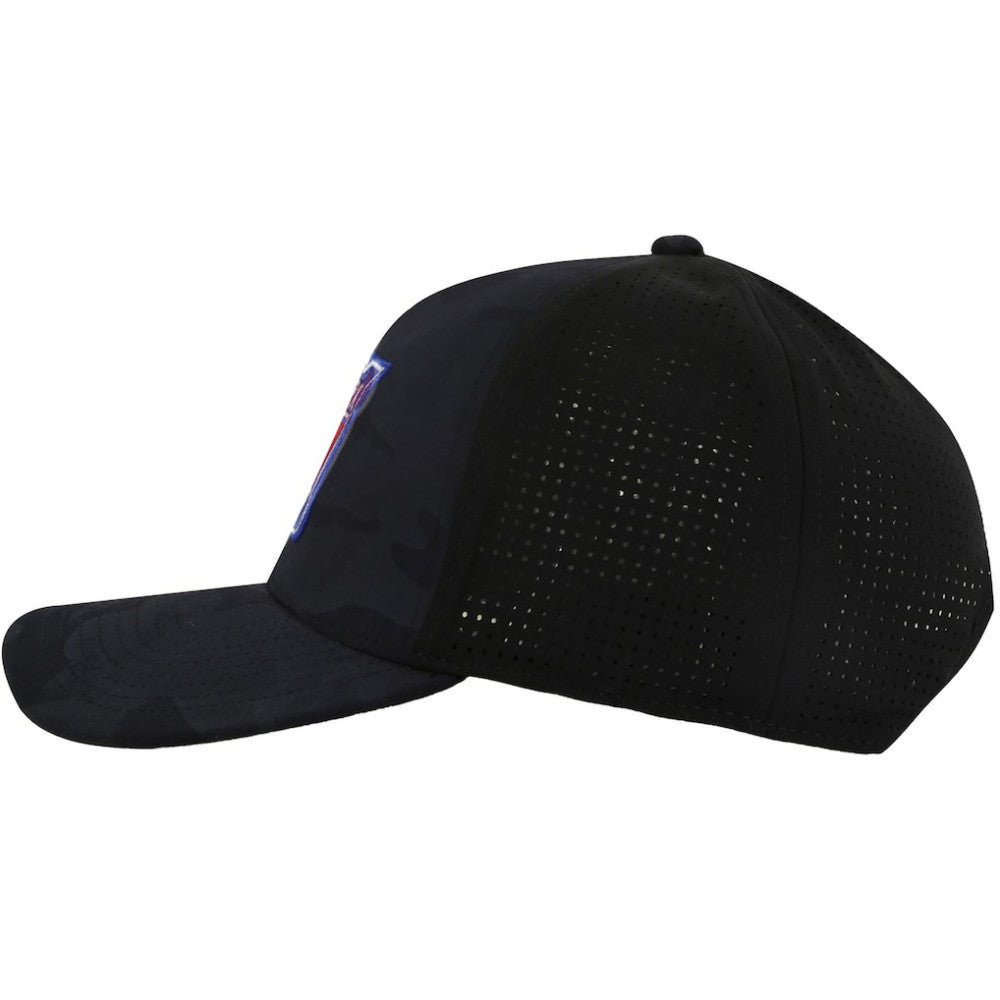 New York Rangers American Needle Valin Camo Super Tech Vented Adjustable Hat - Black | US 201747152