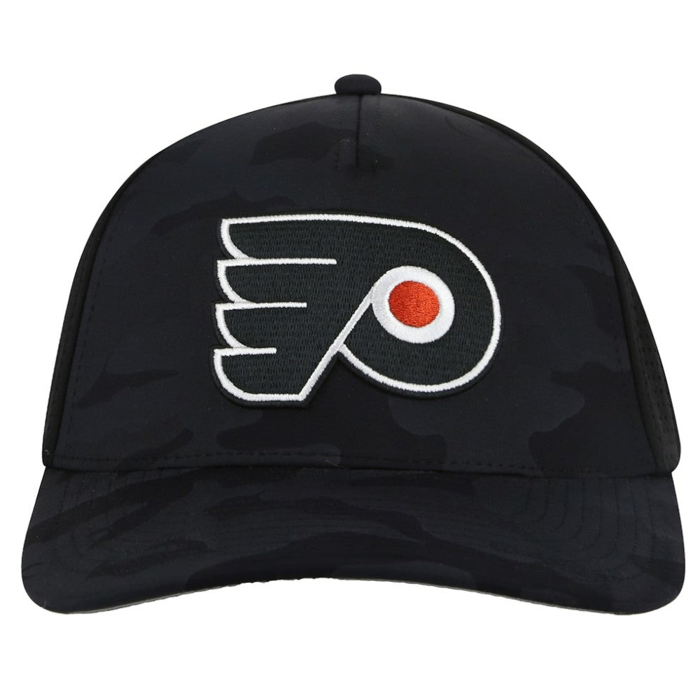 Philadelphia Flyers American Needle Valin Camo Super Tech Vented Adjustable Hat - Black | US 201747153