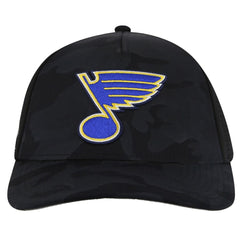 St. Louis Blues American Needle Valin Camo Super Tech Vented Adjustable Hat - Black | US 201747155