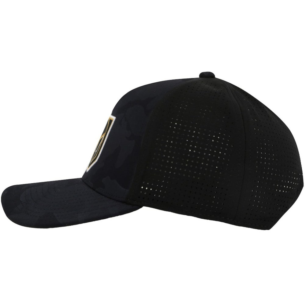 Vegas Golden Knights American Needle Valin Camo Super Tech Vented Adjustable Hat - Black | US 201747158