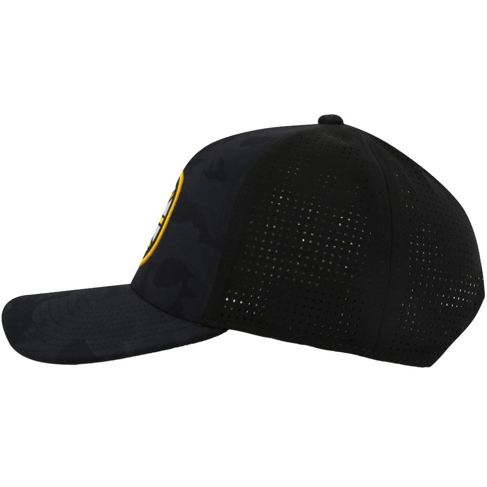 Boston Bruins American Needle Valin Camo Super Tech Vented Adjustable Hat - Black | US 201747164