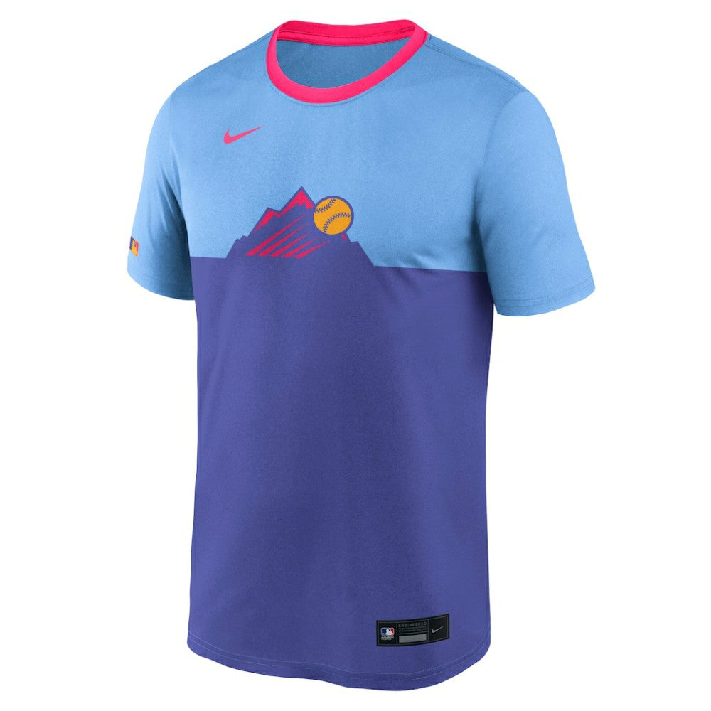 Colorado Rockies Nike Authentic Collection City Connect Velocity Dri-FIT T-Shirt - Light Blue T-shirts