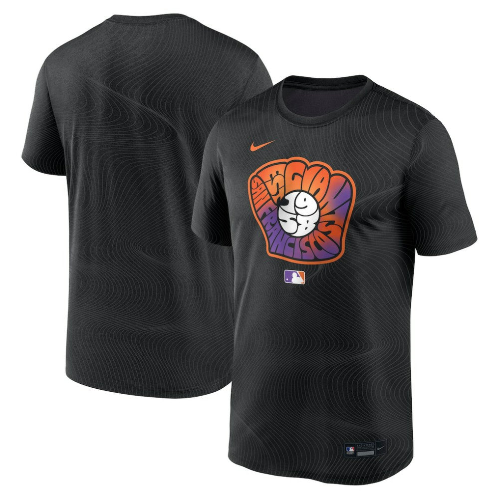 San Francisco Giants Nike Authentic Collection City Connect Velocity Dri-FIT T-Shirt - Black T-shirts