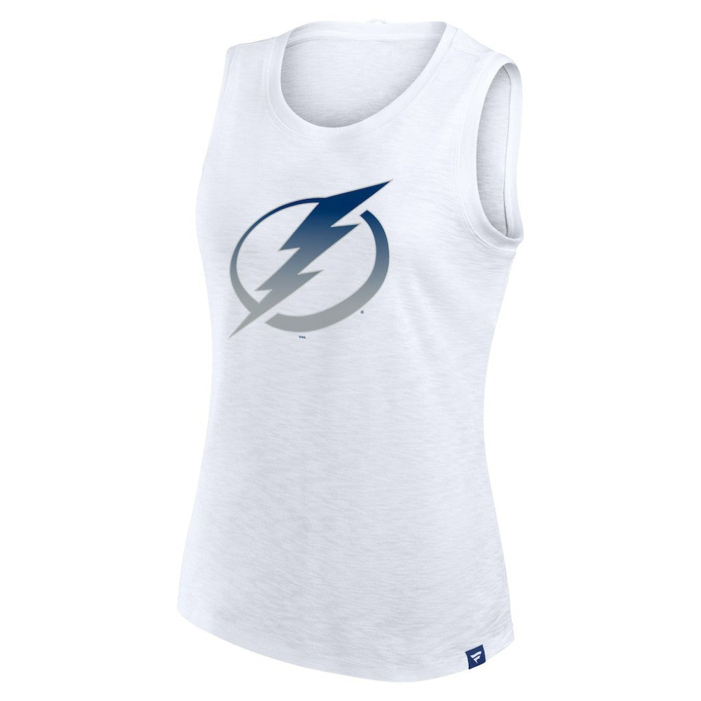 Tampa Bay Lightning Fanatics Women's Slub Tank Top - White | US 201748294