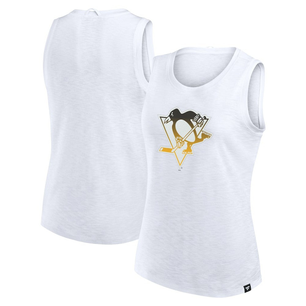 Pittsburgh Penguins Fanatics Women's Slub Tank Top - White | US 201748300