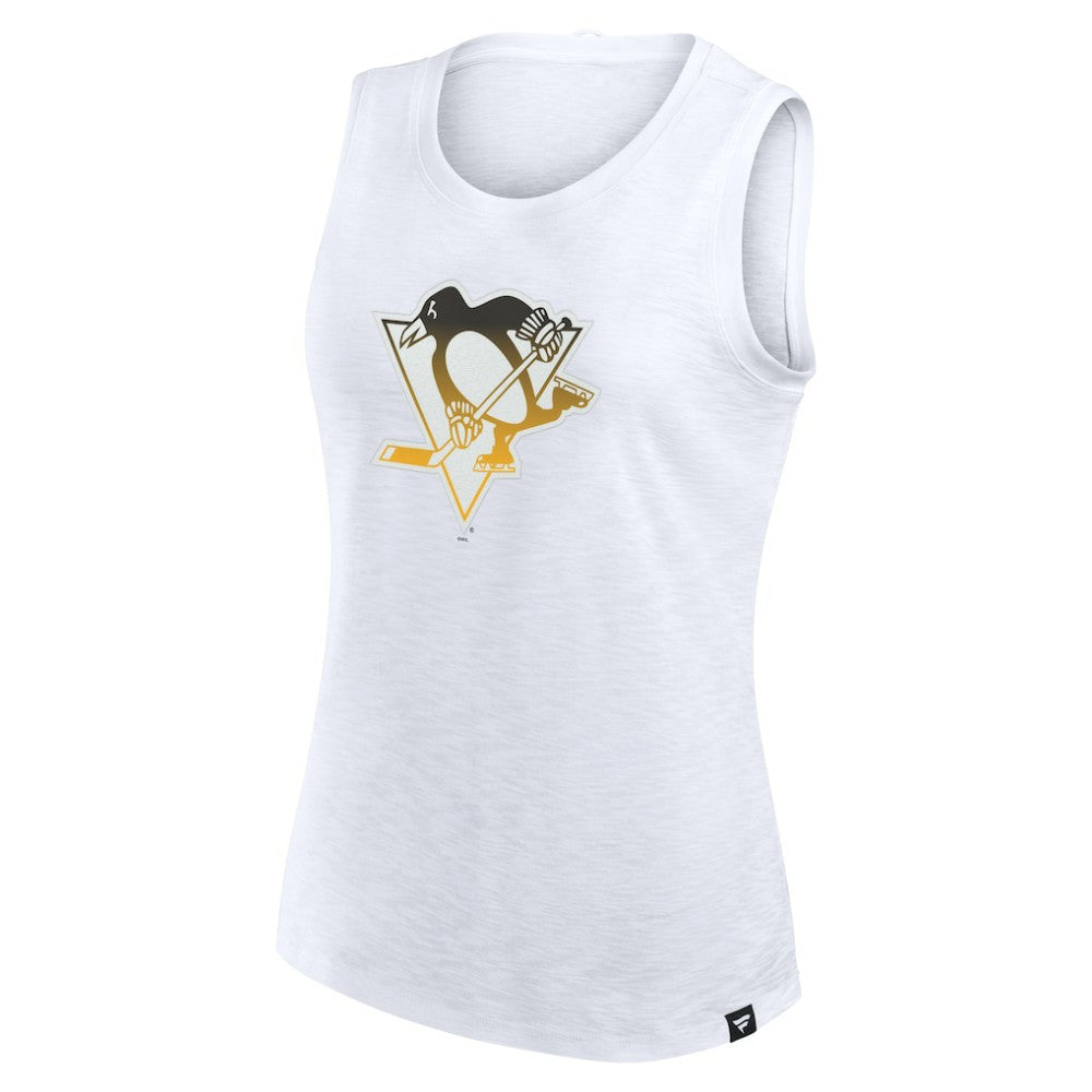 Pittsburgh Penguins Fanatics Women's Slub Tank Top - White | US 201748300