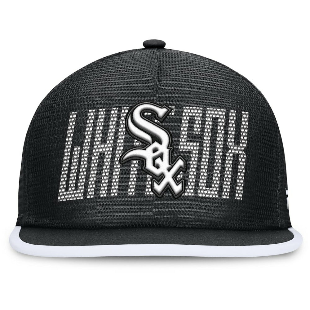 Chicago White Sox Fanatics Let's Glow Line Drive Snapback Hat - Black Hats
