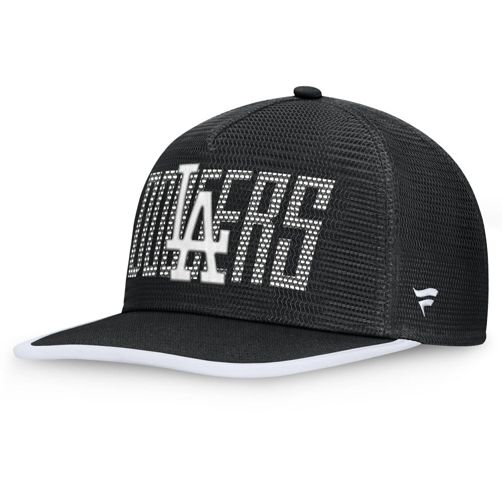 Los Angeles Dodgers Fanatics Let's Glow Line Drive Snapback Hat - Black Hats