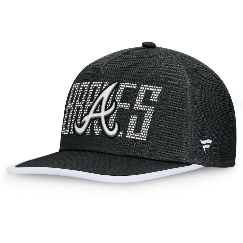 Atlanta Braves Fanatics Let's Glow Line Drive Snapback Hat - Black Hats