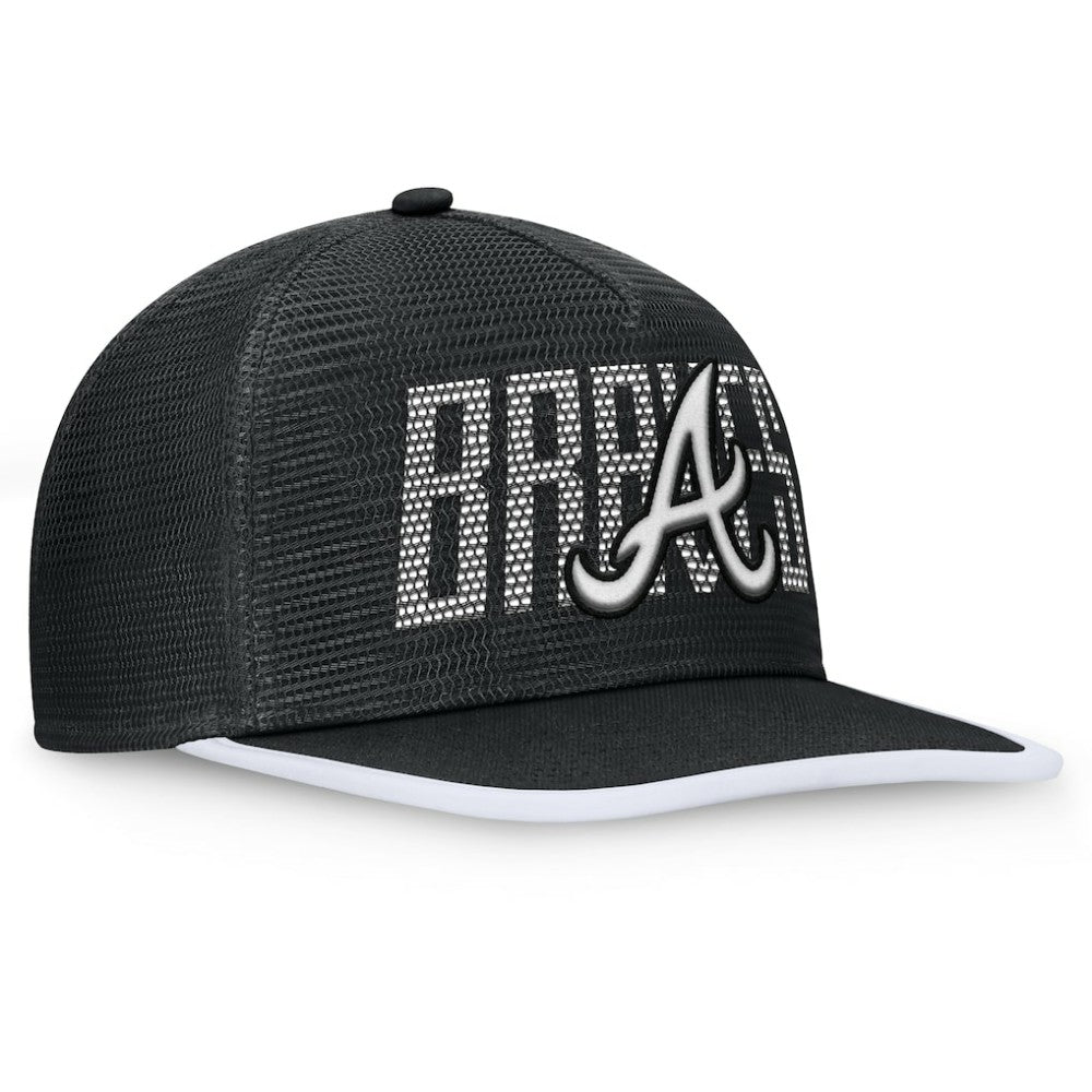 Atlanta Braves Fanatics Let's Glow Line Drive Snapback Hat - Black Hats