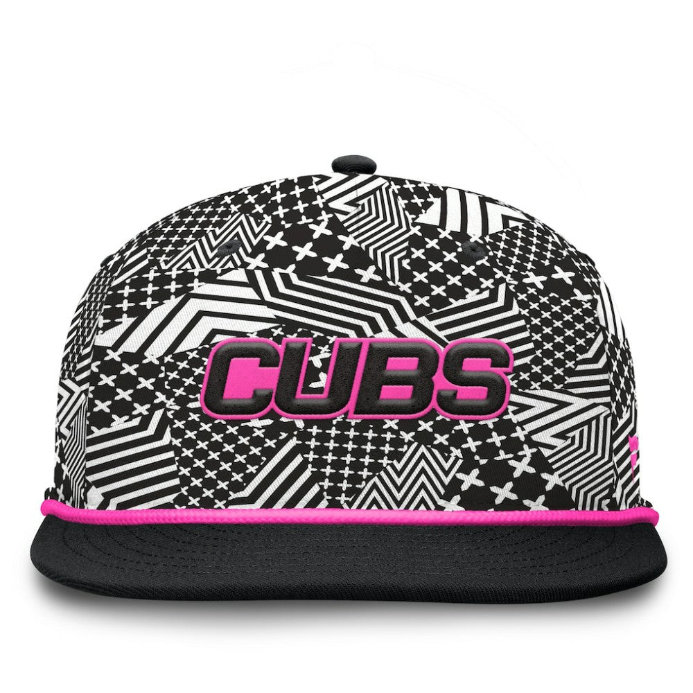 Chicago Cubs Fanatics Let's Glow Moon Shot Snapback Hat - Black Hats