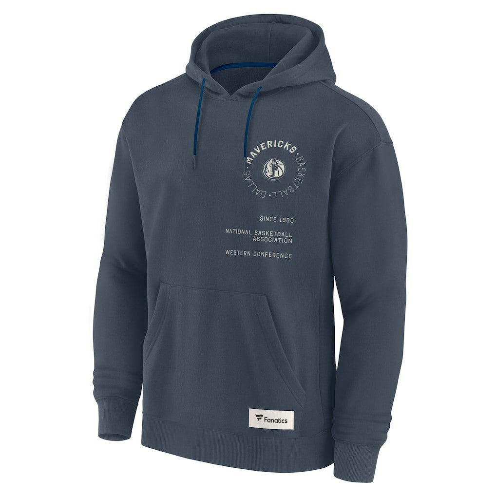 Dallas Mavericks Future Ground Info Elements Premium Pullover Hoodie Blue - Fanatics