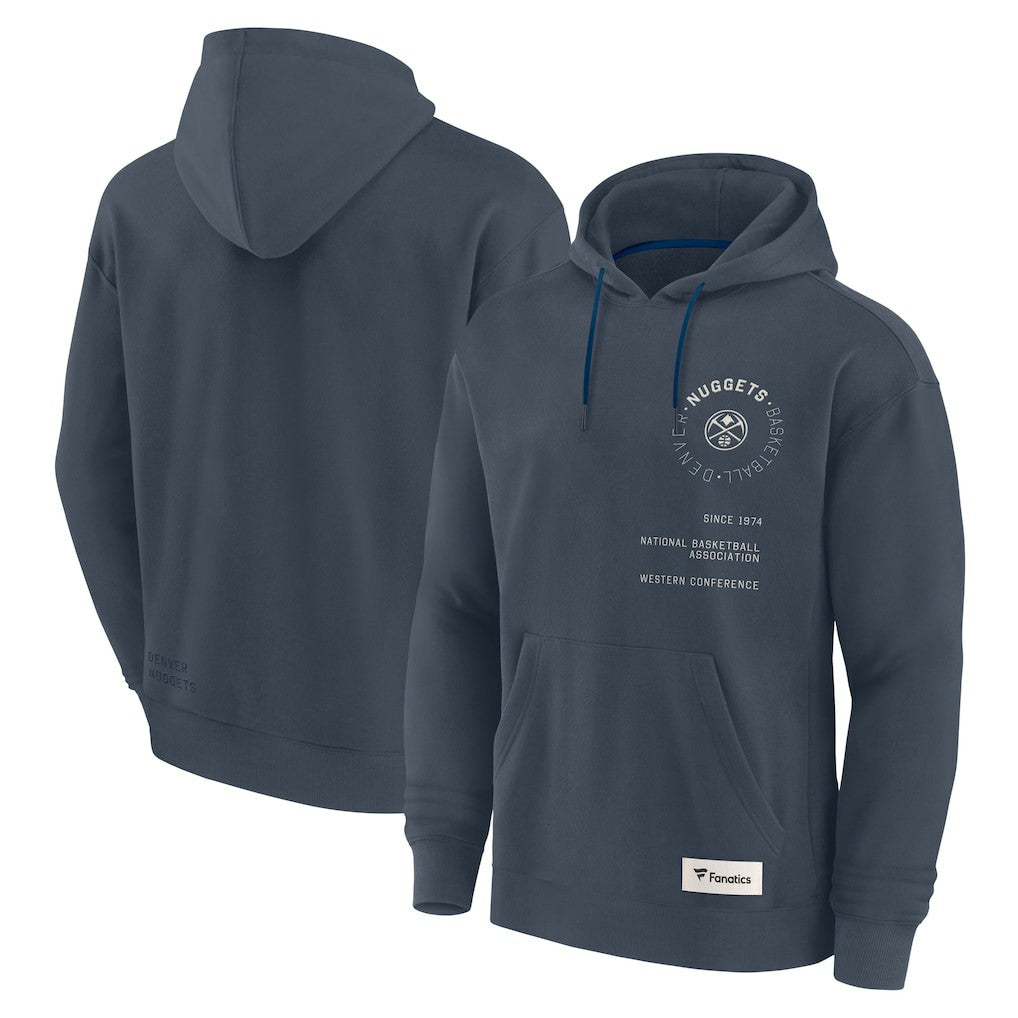 Denver Nuggets Future Ground Info Elements Premium Pullover Hoodie Blue - Fanatics
