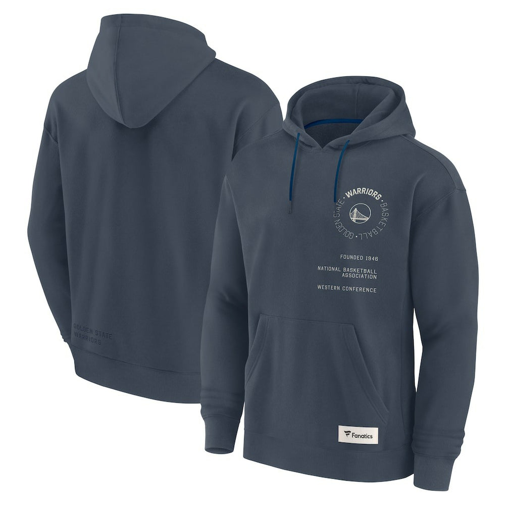Golden State Warriors Future Ground Info Elements Premium Pullover Hoodie Blue - Fanatics