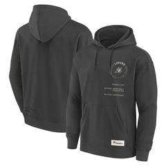 Los Angeles Lakers Future Ground Info Elements Premium Pullover Hoodie Gray - Fanatics