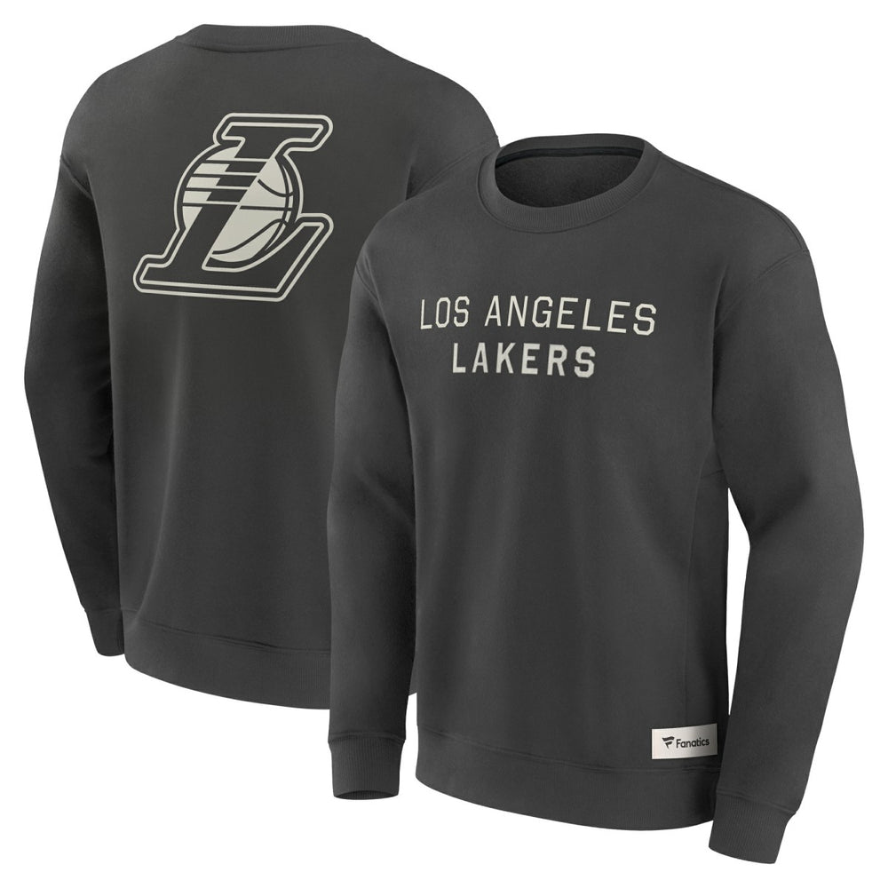 Los Angeles Lakers Elements Future Ground Lettering Pullover Sweatshirt Gray - Fanatics