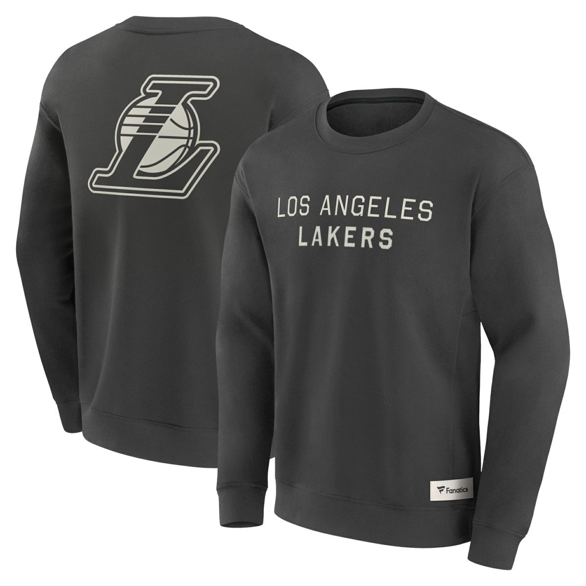 Los Angeles Lakers Elements Future Ground Lettering Pullover Sweatshirt Gray - Fanatics