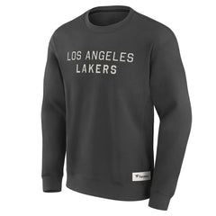 Los Angeles Lakers Elements Future Ground Lettering Pullover Sweatshirt Gray - Fanatics