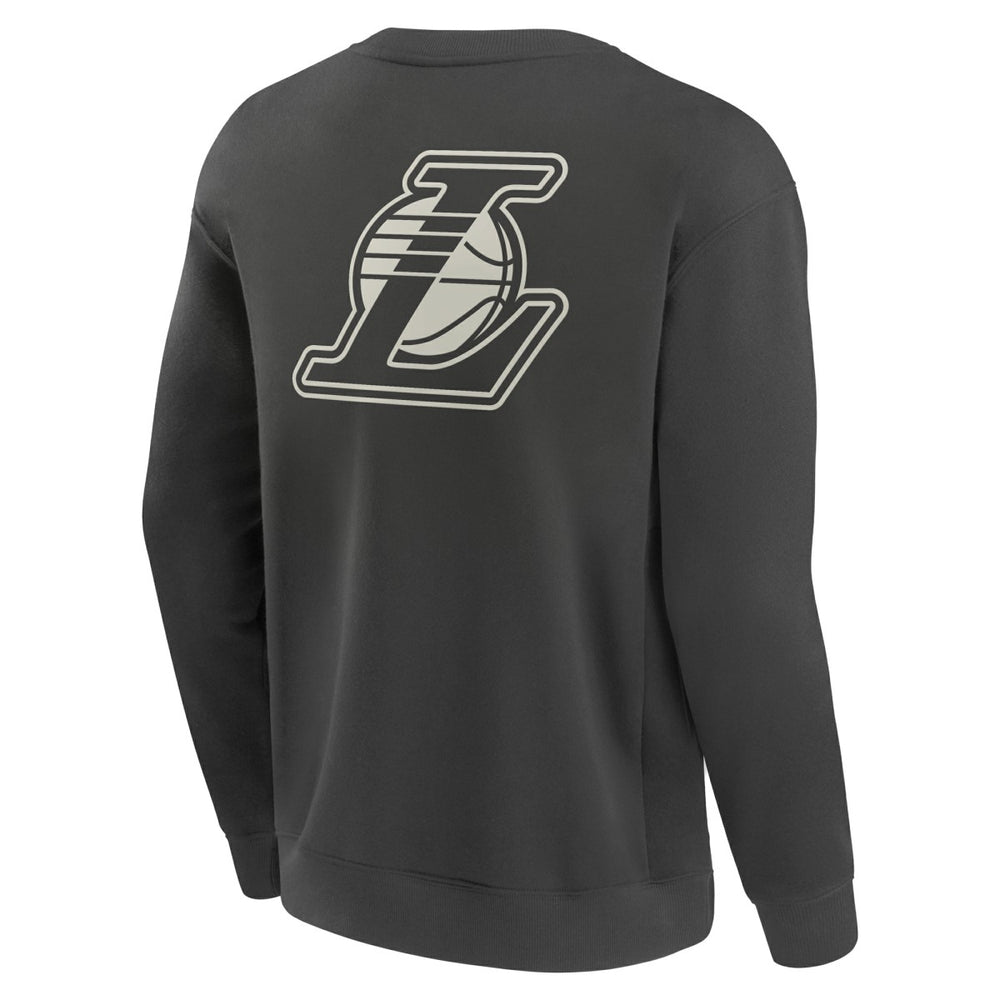 Los Angeles Lakers Elements Future Ground Lettering Pullover Sweatshirt Gray - Fanatics