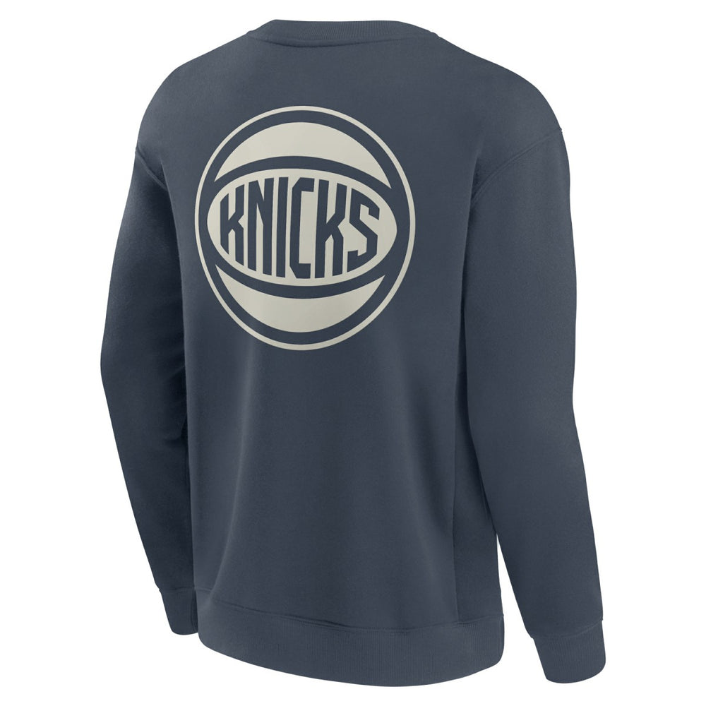 New York Knicks Elements Future Ground Lettering Pullover Sweatshirt Blue - Fanatics