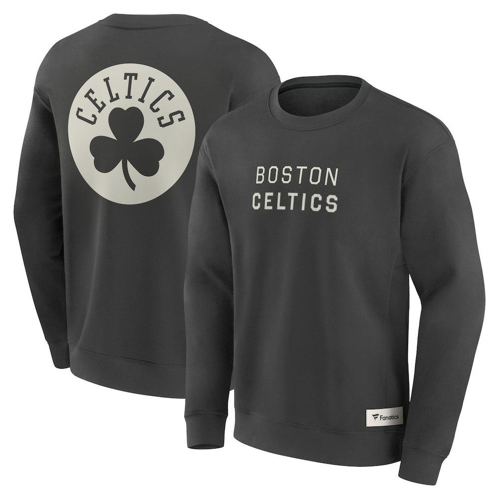 Boston Celtics Elements Future Ground Lettering Pullover Sweatshirt Gray - Fanatics