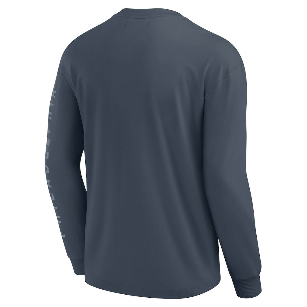 Philadelphia 76ers Elements Future Ground Tonal Info Long Sleeve T-Shirt Blue - Fanatics