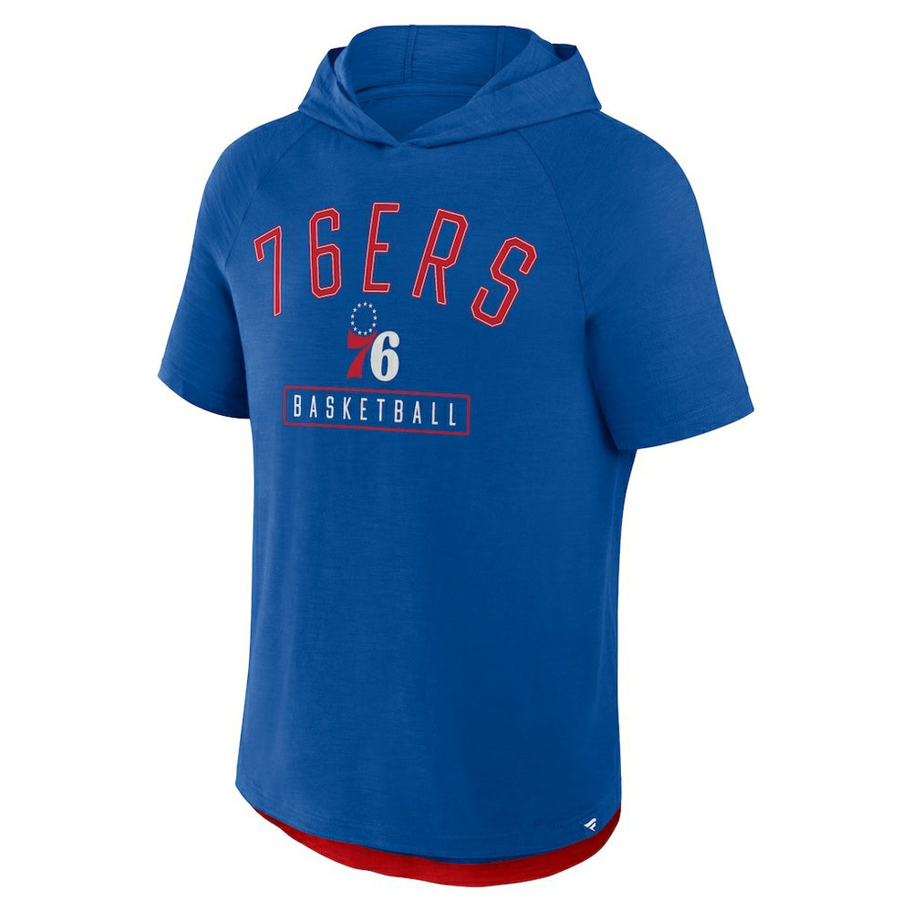Philadelphia 76ers Pass Legend Raglan Hoodie T-Shirt Royal - Fanatics