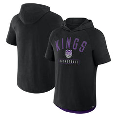 Sacramento Kings Pass Legend Raglan Hoodie T-Shirt Black - Fanatics
