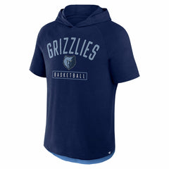 Memphis Grizzlies Pass Legend Raglan Hoodie T-Shirt Navy - Fanatics