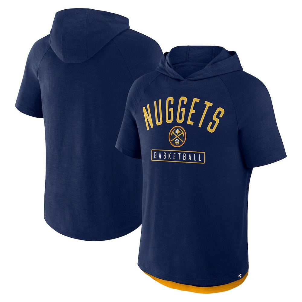 Denver Nuggets Pass Legend Raglan Hoodie T-Shirt Navy - Fanatics