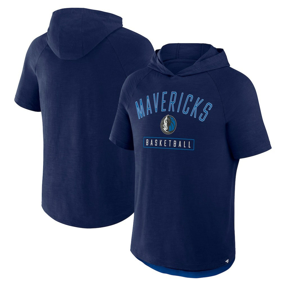 Dallas Mavericks Pass Legend Raglan Hoodie T-Shirt Navy - Fanatics