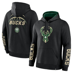 Milwaukee Bucks Legacy Guard Pullover Hoodie Black - Fanatics