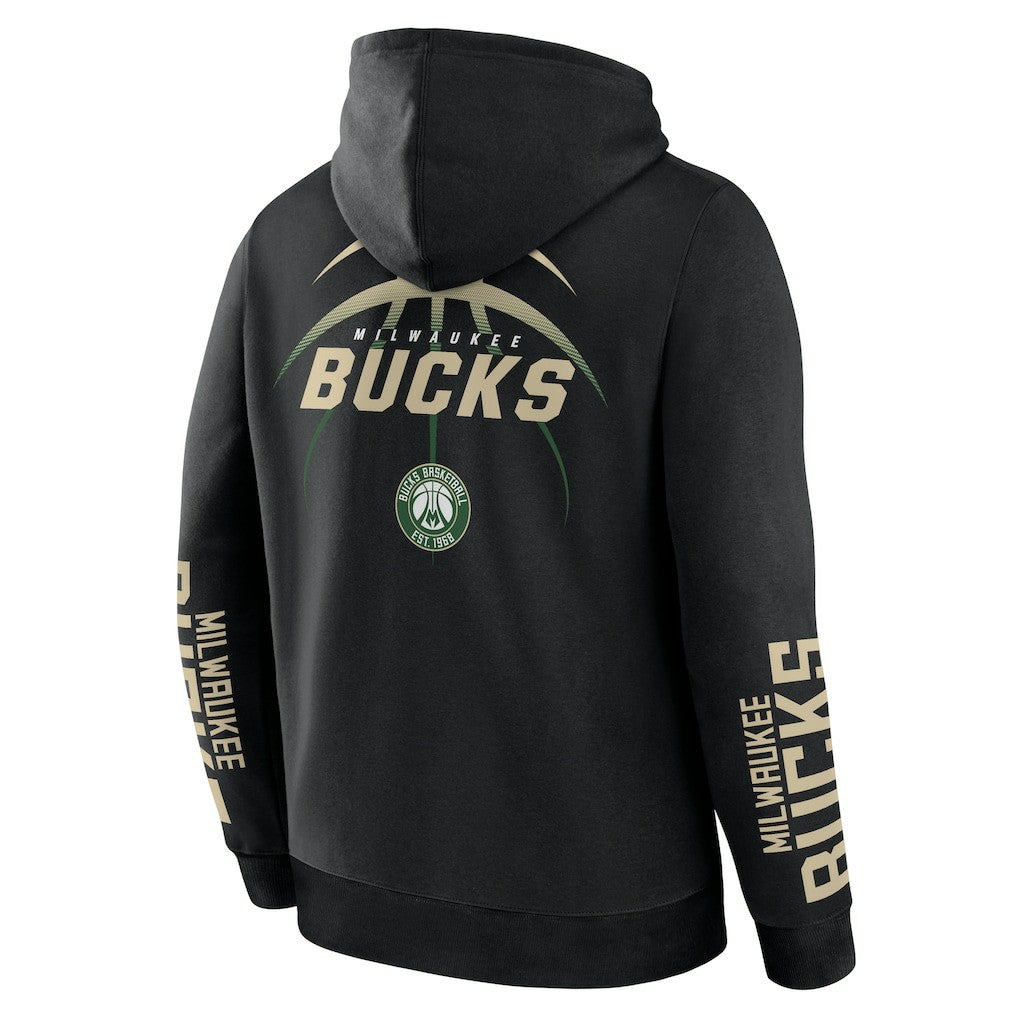 Milwaukee Bucks Legacy Guard Pullover Hoodie Black - Fanatics