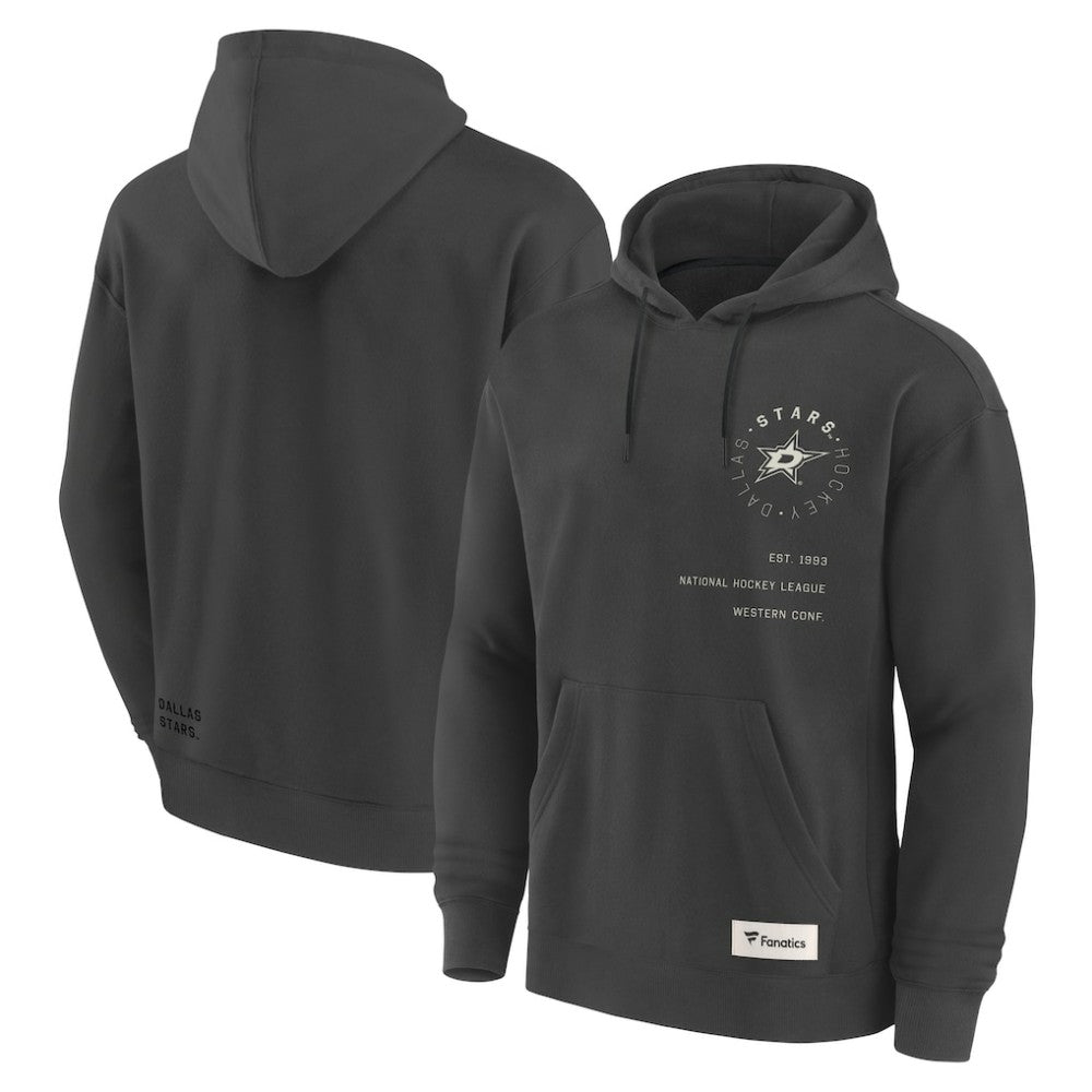 Dallas Stars Fanatics Future Ground Info Pullover Hoodie - Charcoal | US 201752397