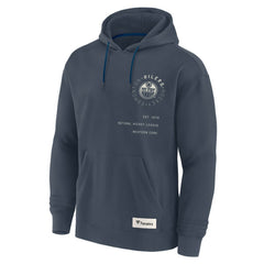Edmonton Oilers Fanatics Future Ground Info Pullover Hoodie - Navy | US 201752399