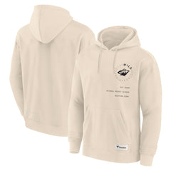 Minnesota Wild Fanatics Future Ground Info Pullover Hoodie - Cream | US 201752413