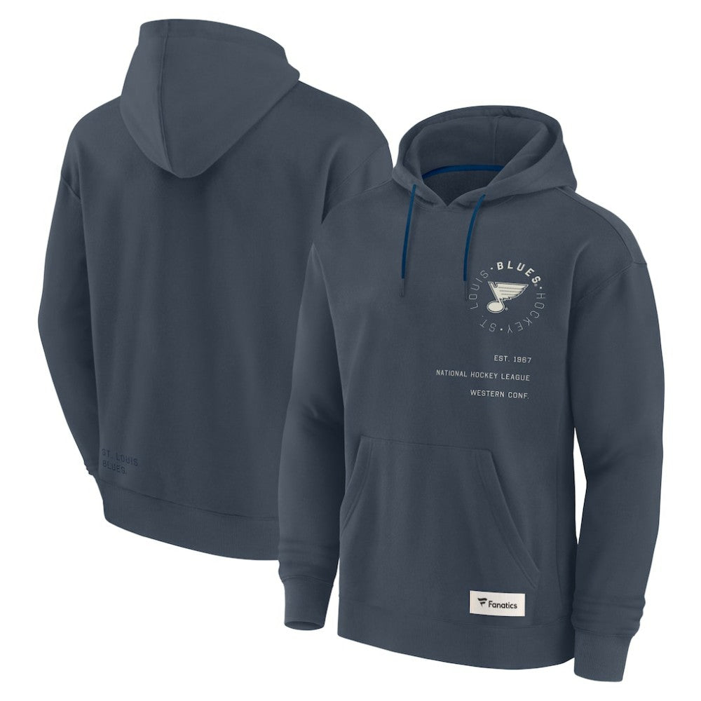 St. Louis Blues Fanatics Future Ground Info Pullover Hoodie - Navy | US 201752414