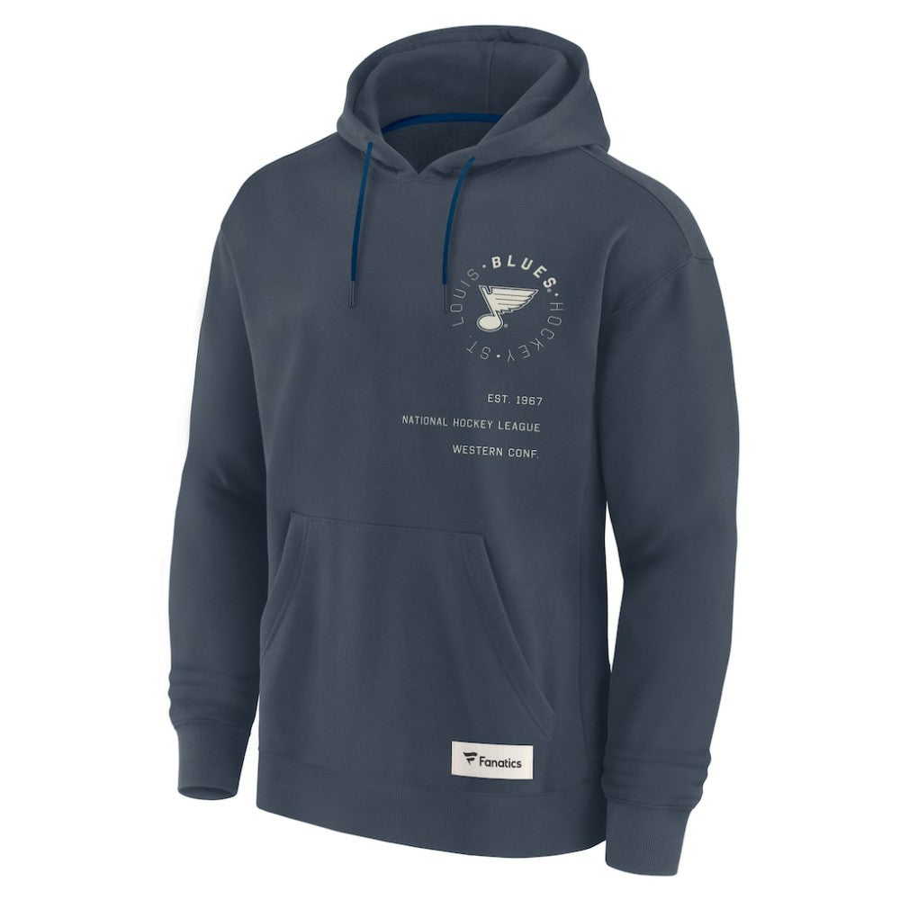 St. Louis Blues Fanatics Future Ground Info Pullover Hoodie - Navy | US 201752414