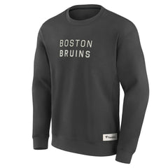 Boston Bruins Fanatics Elements Future Ground Lettering Pullover Sweatshirt - Charcoal | US 201752431