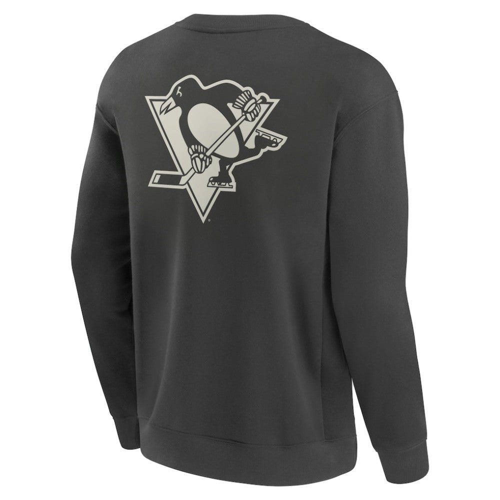 Pittsburgh Penguins Fanatics Elements Future Ground Lettering Pullover Sweatshirt - Charcoal | US 201752432