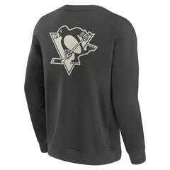 Pittsburgh Penguins Fanatics Elements Future Ground Lettering Pullover Sweatshirt - Charcoal | US 201752432