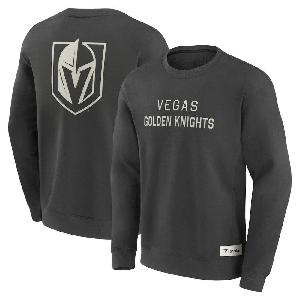 Vegas Golden Knights Fanatics Elements Future Ground Lettering Pullover Sweatshirt - Charcoal | US 201752433