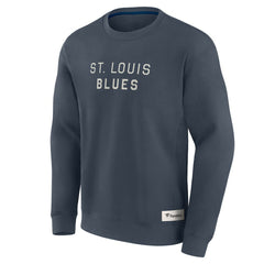 St. Louis Blues Fanatics Elements Future Ground Lettering Pullover Sweatshirt - Blue | US 201752436
