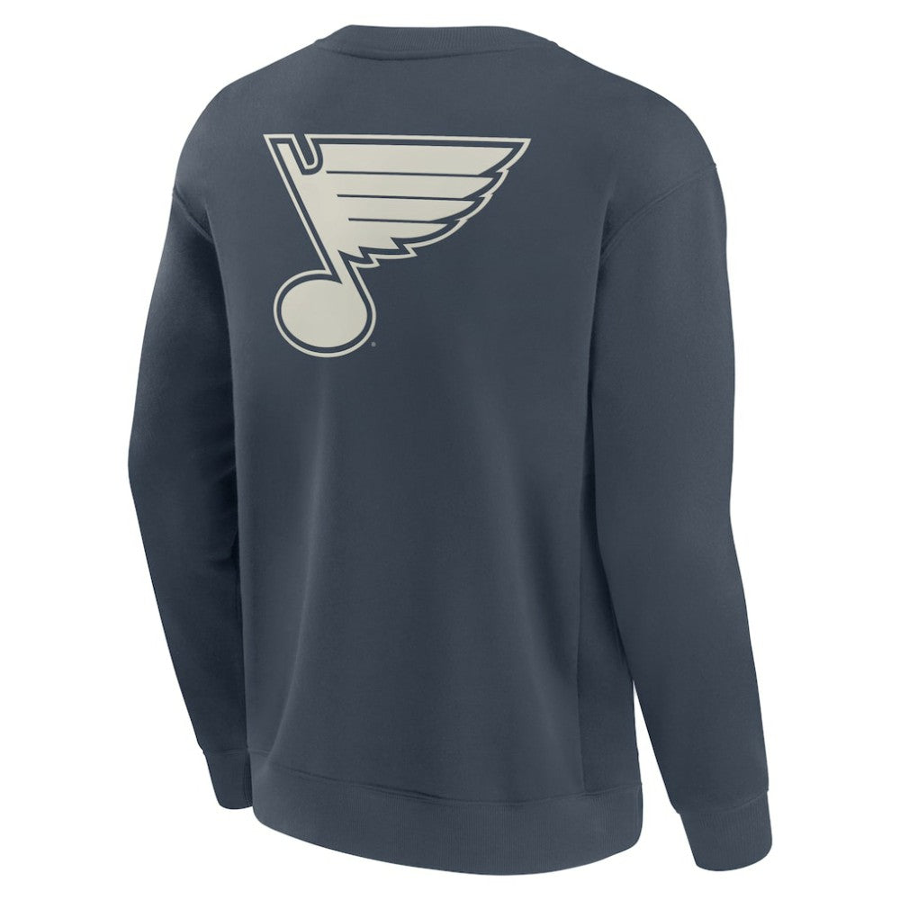 St. Louis Blues Fanatics Elements Future Ground Lettering Pullover Sweatshirt - Blue | US 201752436