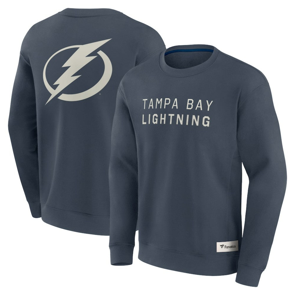 Tampa Bay Lightning Fanatics Elements Future Ground Lettering Pullover Sweatshirt - Blue | US 201752439