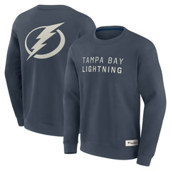 Tampa Bay Lightning Fanatics Elements Future Ground Lettering Pullover Sweatshirt - Blue | US 201752439