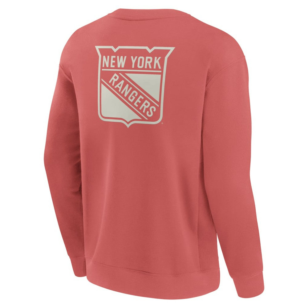 New York Rangers Fanatics Elements Future Ground Lettering Pullover Sweatshirt - Red | US 201752443